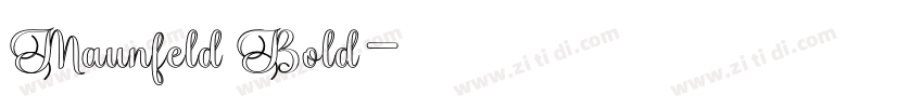 Maunfeld Bold字体转换